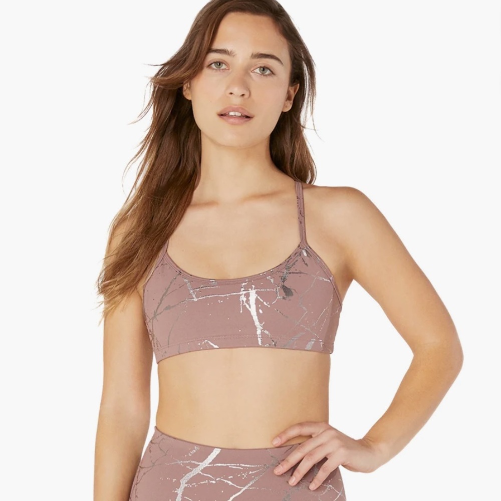 Beyond Yoga Lost Your Marbles Yoga Sports Bra Sz S